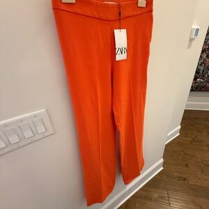 Zara Vibrant Orange Trousers